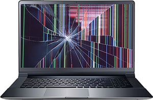 Разбитый экран - техническое обслуживание - ремонт ноутбука