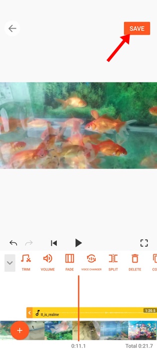 pas de begin- en eindtijden van de muziek aan