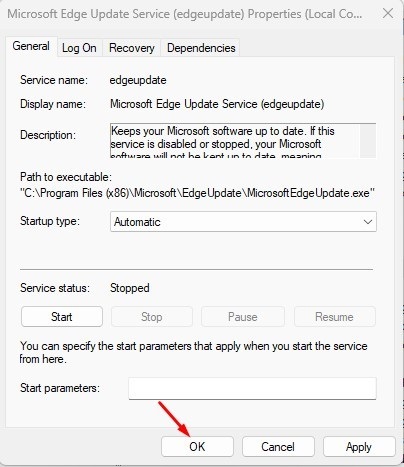 Microsoft Edge uppdateras inte på Windows 11? 51 klicka på OK-knappen