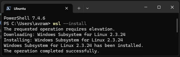 विंडोज 11 पर लोकल लिनक्स वेब सर्वर कैसे सेट करें 1. Instalá WSL