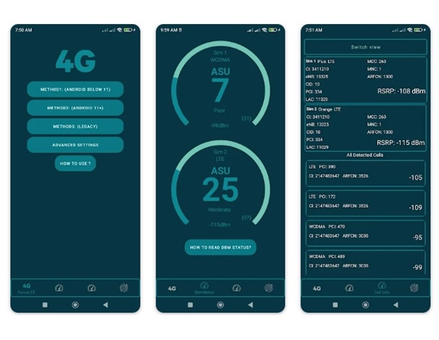 Paksa mode hanya 4G melalui aplikasi Force LTE Only