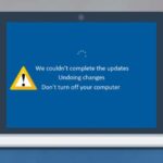 Errores de Windows Update: cuando la actualización no logra instalarse y aparece un error que dice 'deshaciendo cambios en tu computadora'.