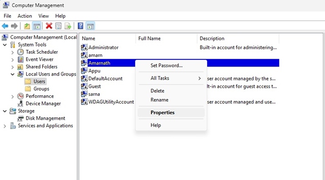 How to view or manage all user accounts in Windows 11