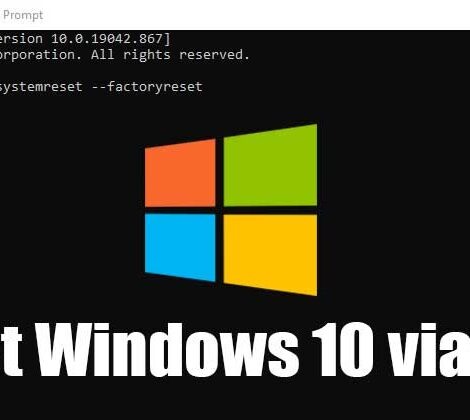 Cómo restablecer Windows 10/11 a través de CMD