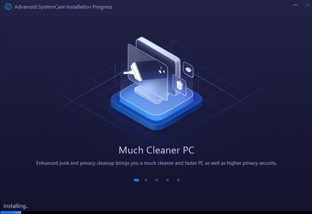 Advanced SystemCare yüklenene kadar bekleyin