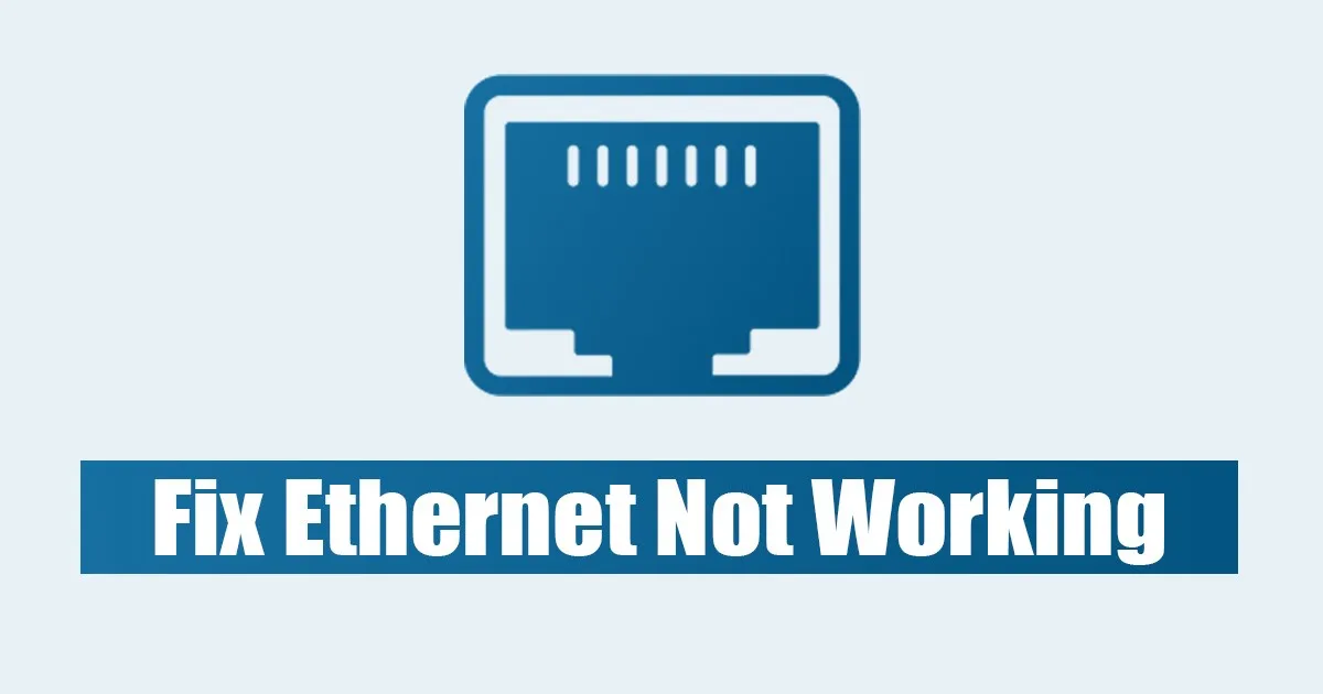 Ethernet not working in Windows 11: 9 easy tricks