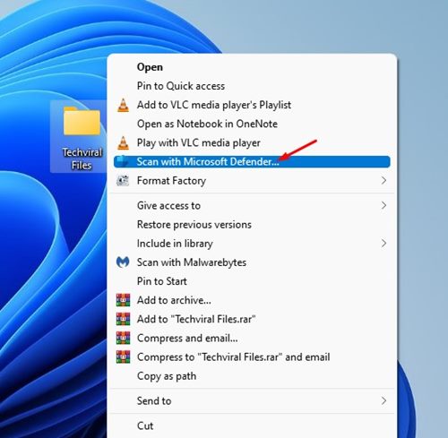 Escanear con Microsoft Defender