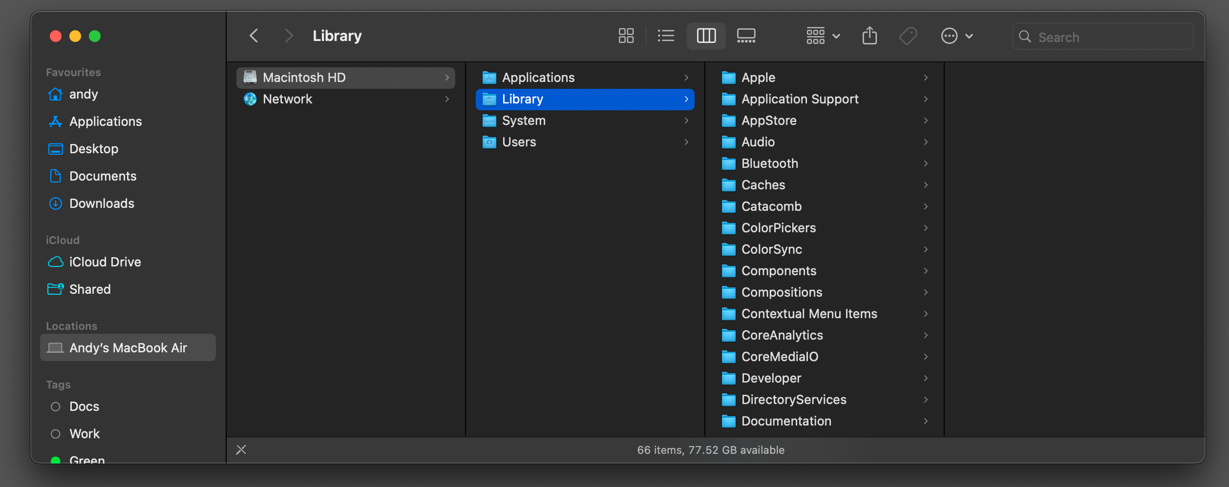 Carpeta Library macOS: Cómo limpiar y ganar espacio rápido 🔥🚀 11 La carpeta de Biblioteca Raíz en macOS.