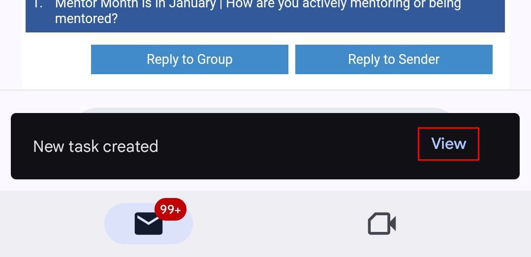 Cómo añadir correos a Tareas Gmail ⏰🔥 Gestiona tu inbox sin estrés. 12 Una ventana emergente de 'Ver' para ver la nueva tarea.