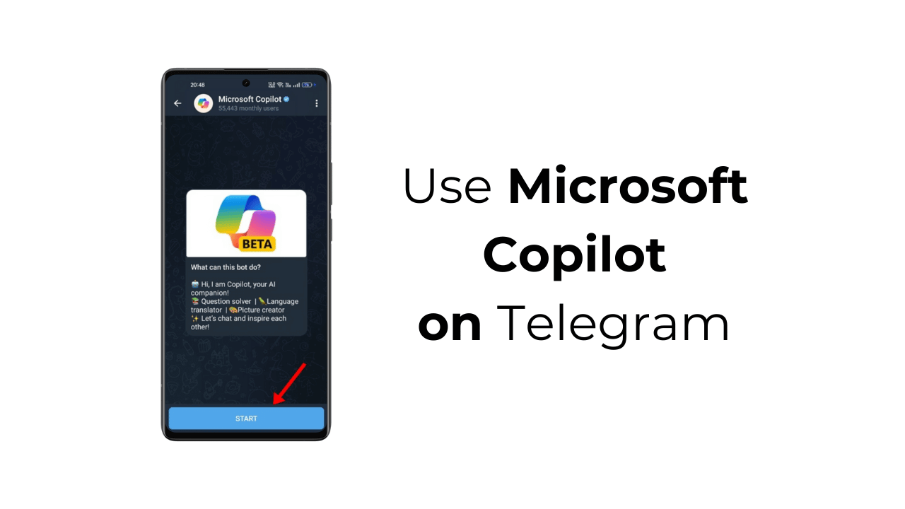 Como usar o Microsoft Copilot no Telegram