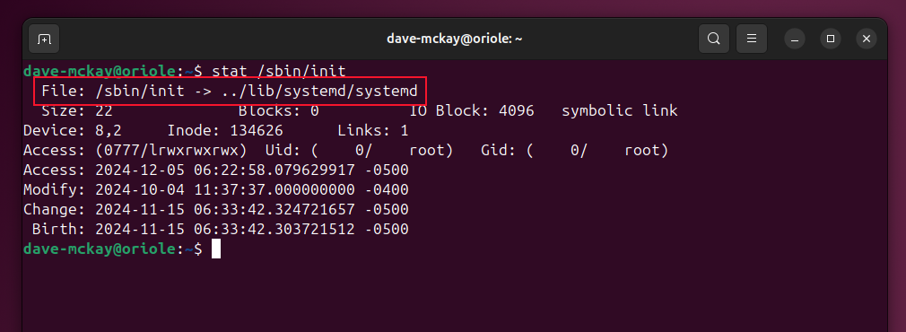 systemctl: Control total en Linux con 12 pasos 🔥 17 Usando el comando stat para ver si una instalación de Linux usa SystemV o systemd.
