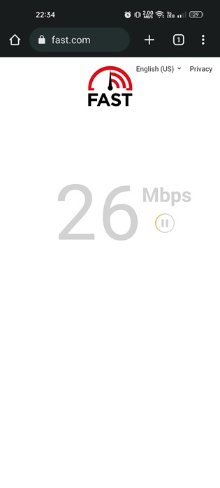 Check your Internet connection