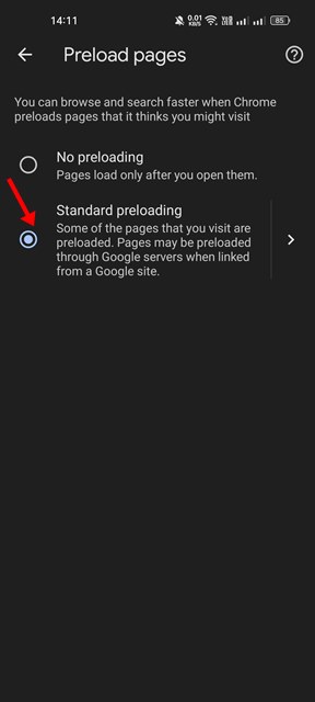 Standard pre-activation