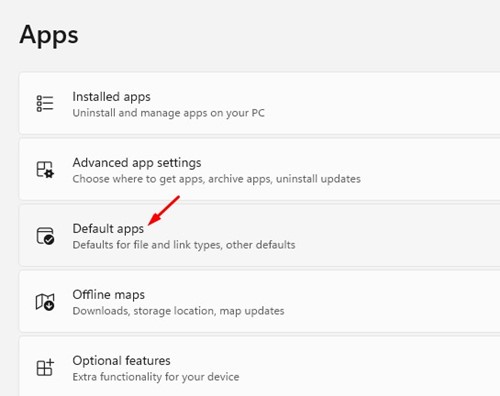Default applications