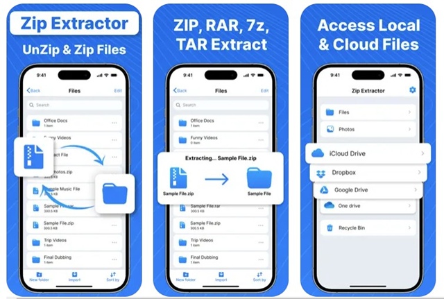 โปรแกรมแยกไฟล์ Zip และ RAR