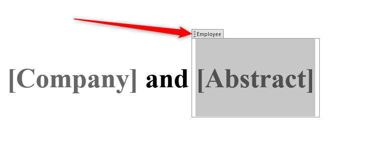 How to Repeat and Update Fields in Word and Save Hours ⏳🔥 19 A Microsoft Word text field named 'Employee'.