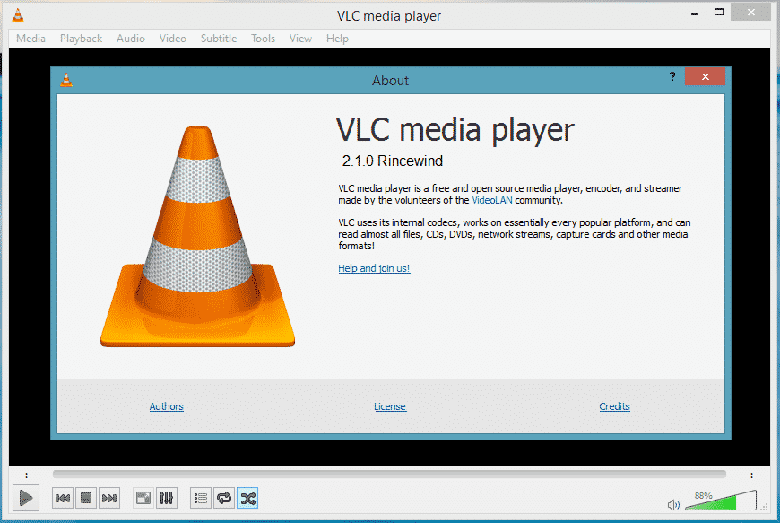 VLC Media Player'da kontrol edin