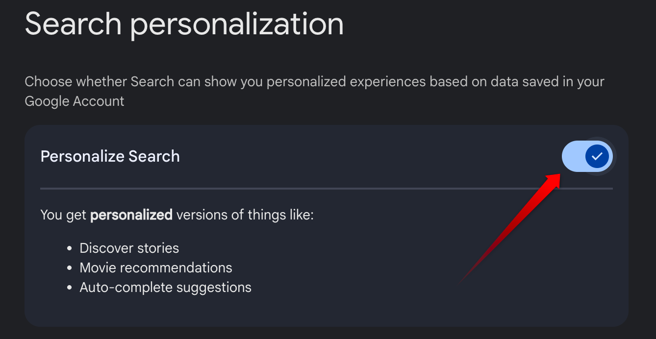 Setelan Google 🛠️ Lindungi privasi Anda dengan 8 langkah ini 17 Menonaktifkan personalisasi pencarian di akun Google Anda.