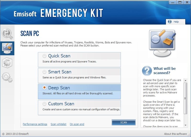 Emsisoft Notfall-Kit