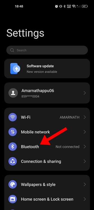 Bahasa Indonesia: Bluetooth