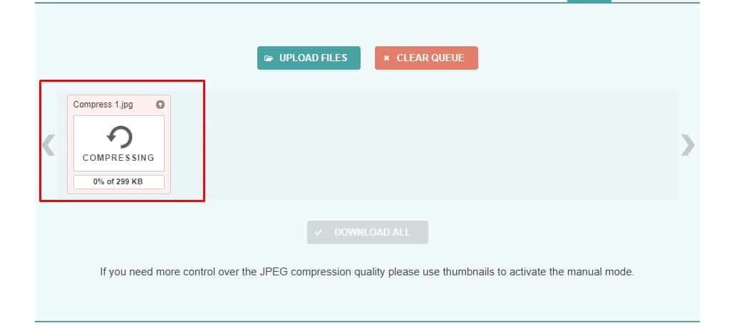 Menggunakan Compress JPEG