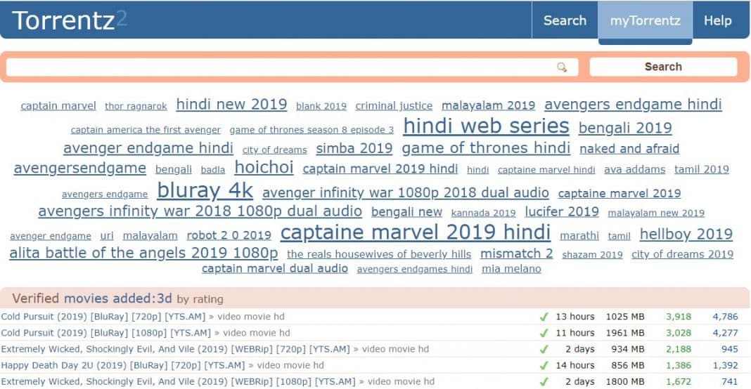 Torrentz2 adalah aplikasi torrent yang dapat diunduh gratis.