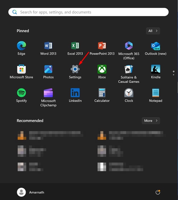 Abra o aplicativo Configurações do Windows 11 para acessar Privacidade e Segurança.