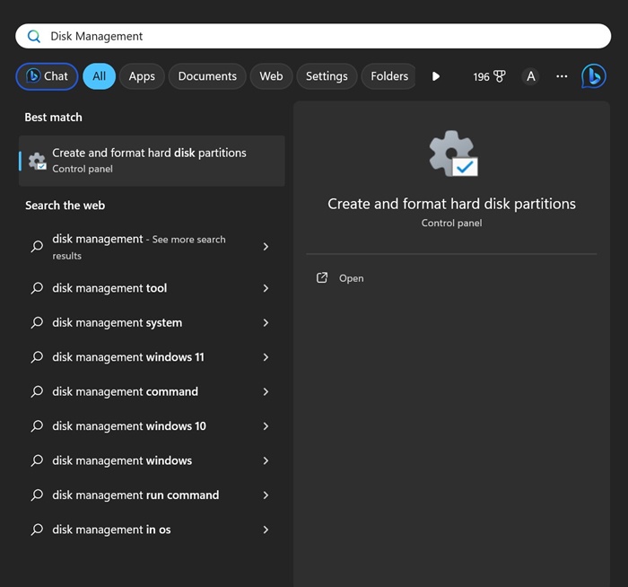 Disk Management Utility