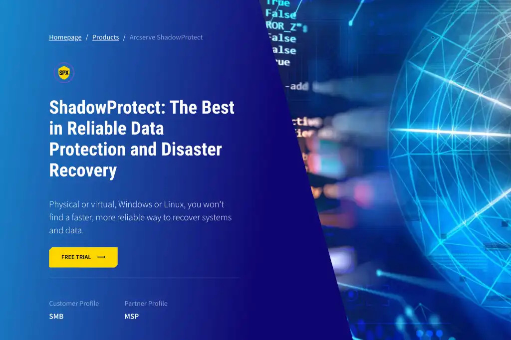 Arcserve ShadowProtect SPX - أفضل برنامج نسخ احتياطي لنظام Windows للشركات الصغيرة