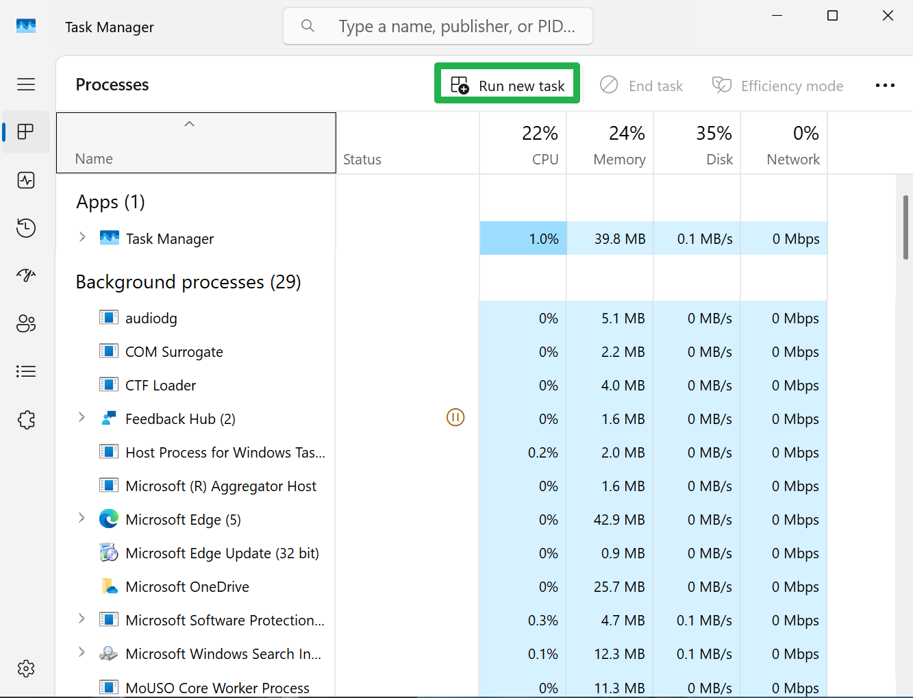 Restart Windows 11 Explorer: Quick Fix if Your Bar Disappears 🚀🖥️ 102 Click Run New Task