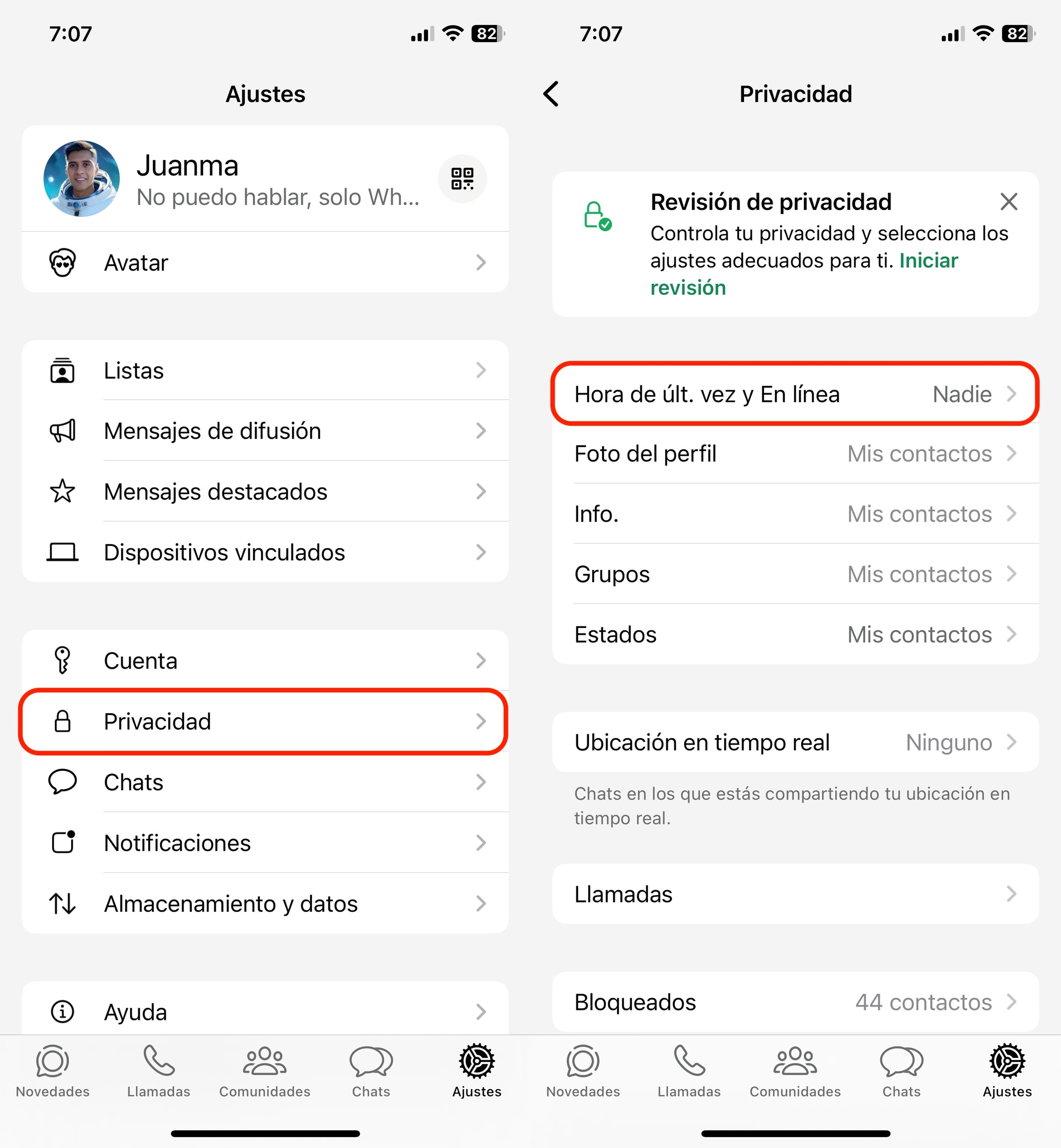 WhatsApp Hide Status: The secret feature that few people use 🚀👀 94 How to hide the last connection time from a specific contact