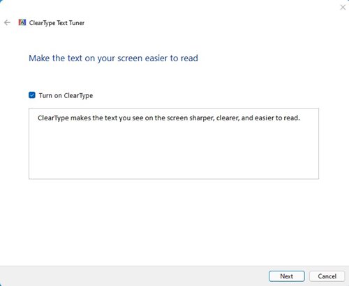 ClearType Text Adjuster w systemie Windows