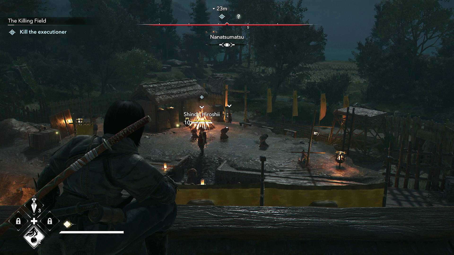 Assassins Creed Shadows elimina al verdugo: ¡Descubre cómo! 7 Campamento en Assassin's Creed Shadows con el verdugo