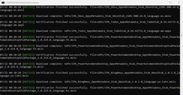 descargar el archivo ISO desde el servidor de Microsoft