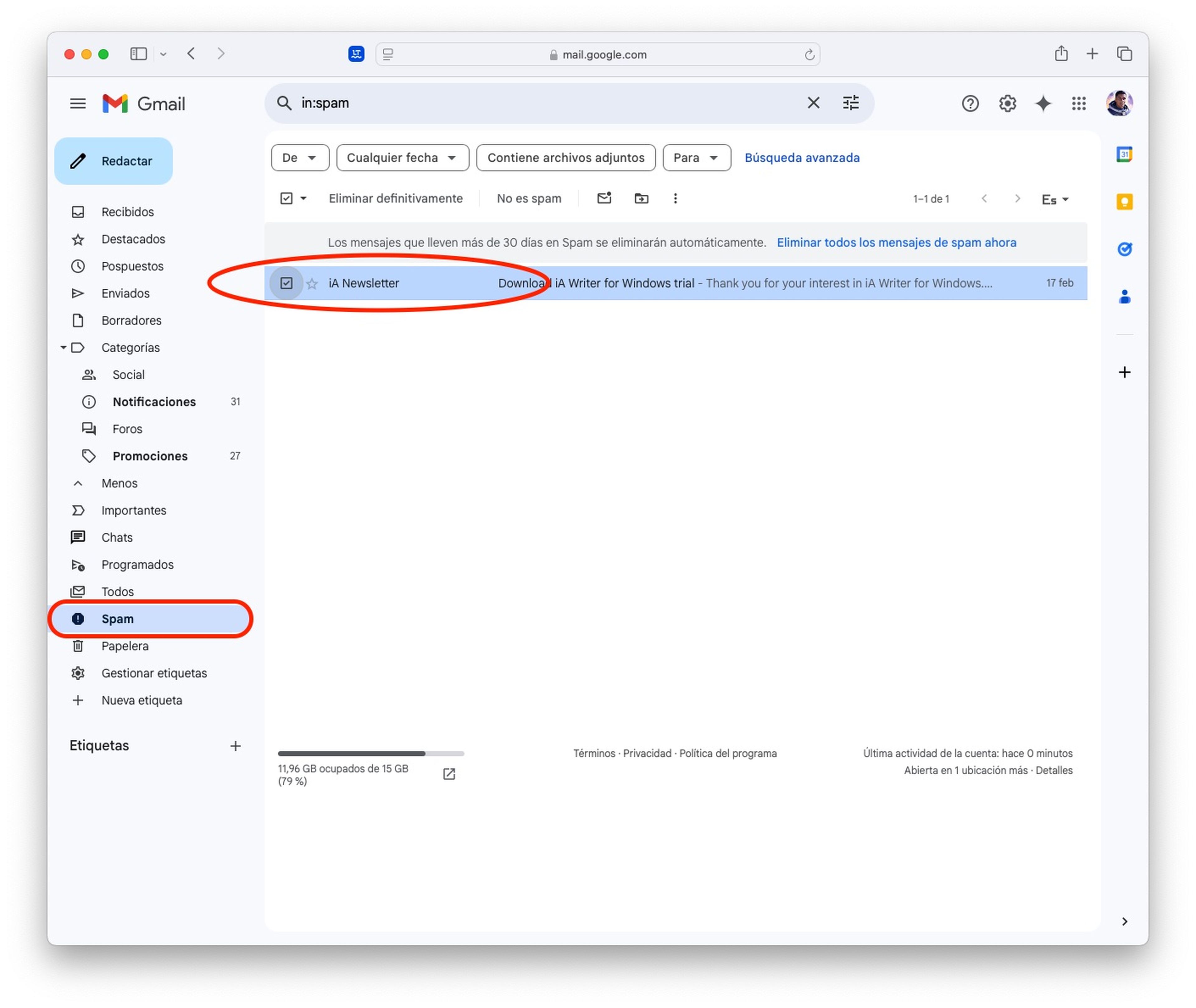 Almacenamiento Google: Cómo ganar GB sin borrar nada 📂✨ 13 Revisá y borrá archivos innecesarios