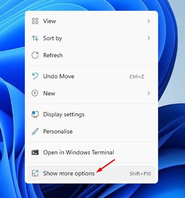 Reloj persistente Windows 11: Opciones, Límites Y Decisiones Reales 49 5. Haga clic con el botón derecho en un espacio vacío y seleccione Mostrar más opciones.