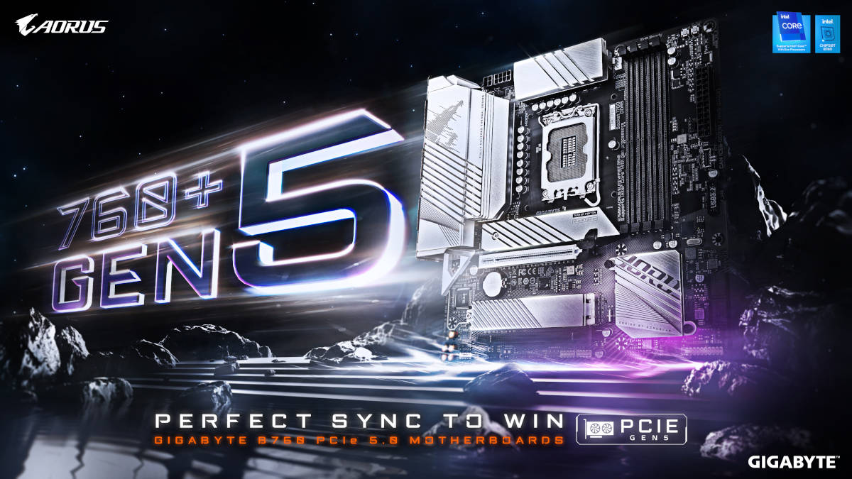 GIGABYTE B760M AORUS ELITE WIFI6E GEN5 PCIe Gen5 tillgängligt nu! ⚡💻 3 GIGABYTE B760M AORUS ELITE WIFI6E GEN5: PCIe Gen5 för alla