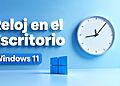 Reloj persistente Windows 11: Opciones, Límites Y Decisiones Reales 12 Reloj persistente Windows 11: opciones para mostrar un reloj persistente, limitaciones y decisiones prácticas, con fondo azul, icono de Windows y reloj analógico minimalista.