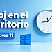 Reloj persistente Windows 11: Opciones, Límites Y Decisiones Reales 36 Reloj persistente Windows 11: opciones para mostrar un reloj persistente, limitaciones y decisiones prácticas, con fondo azul, icono de Windows y reloj analógico minimalista.