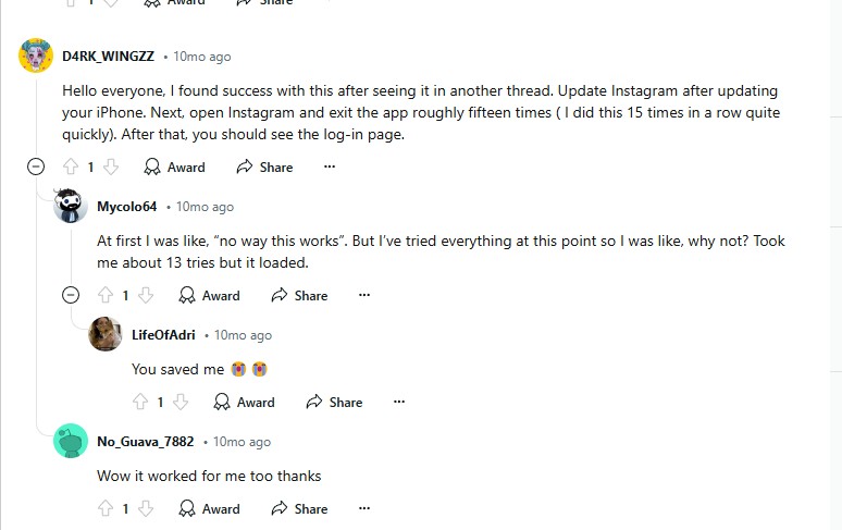 Redditのこのトリックを試してみて
