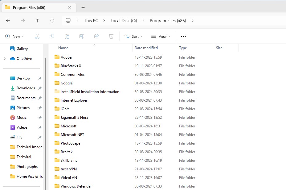 Find the program installation location from File Explorer