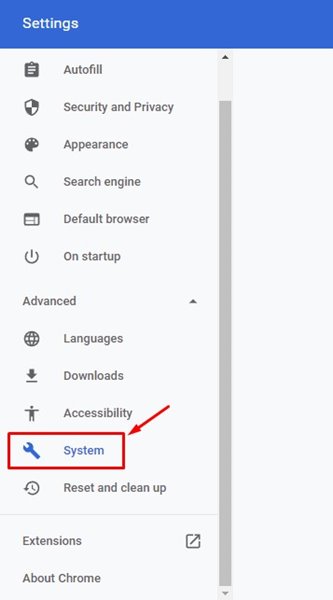 haz clic en Configuración Avanzada