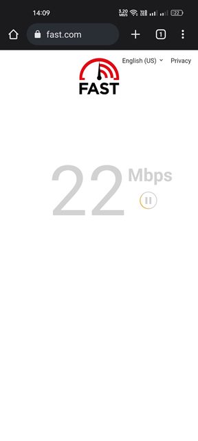 Check your Internet