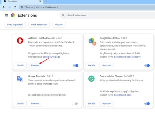 إضافات Chrome
