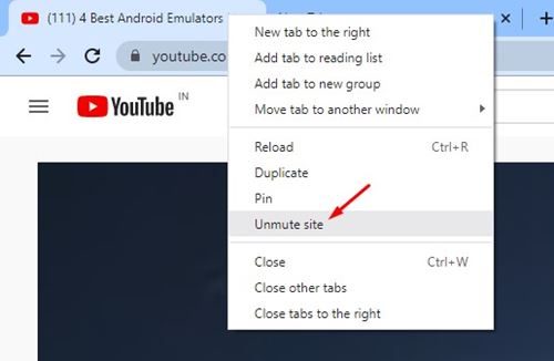 Desactivar el silencio del sitio en el navegador Chrome