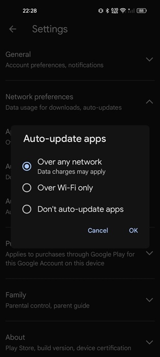 From any network