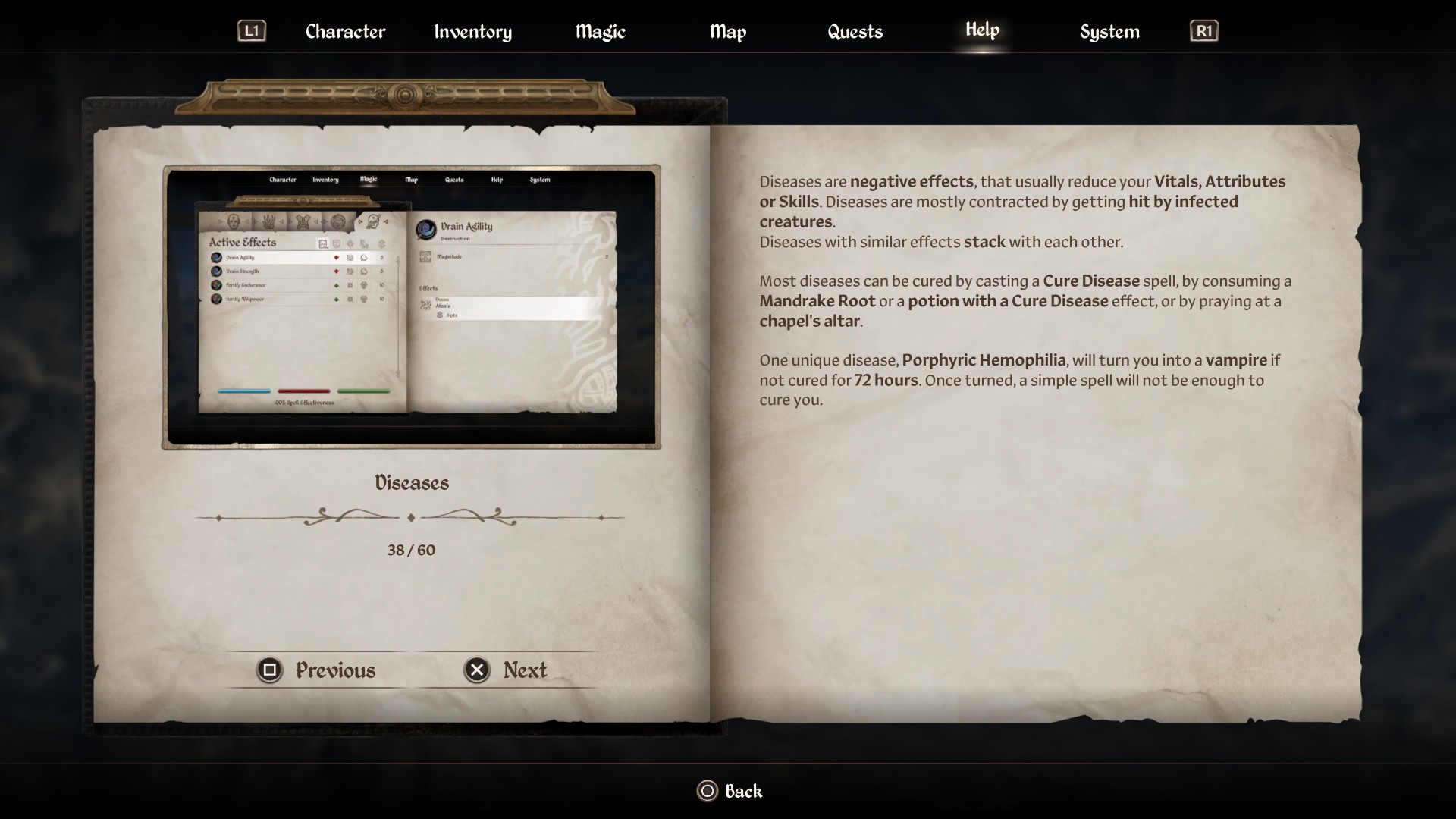 Curando o Vampirismo em Oblivion Remastered: Vale a Pena? 🤔✨ 9 Uma explicação de como a hemofilia profírica se transforma em vampirismo se não for curada em Elder Scrolls 4 Oblivion Remastered