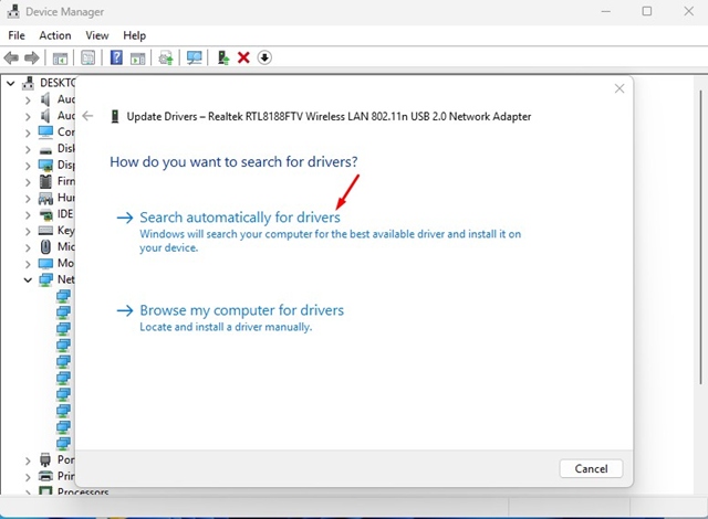 Wifi verbonden maar geen internet: 4 stappen nu ⚠️✅ 27 Automatisch zoeken naar drivers in Windows