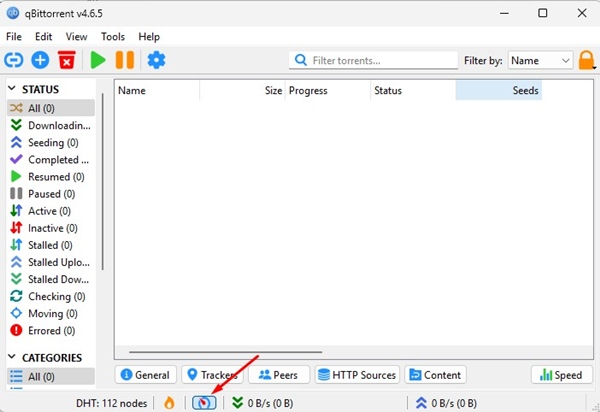 Как запланировать загрузку в qBittorrent: трюк ⏰⚡ 15 Значок спидометра для изменения лимитов в qBittorrent
