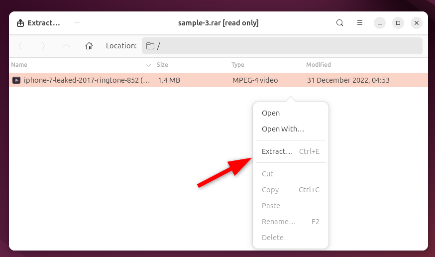 Komprimierte Dateimanager unter Linux: Kein Wine, nicht mehr! ✅ 11 Extrahieren von RAR-Dateien mit File Roller unter Linux.